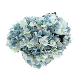 darrahopens Home & Garden > Home & Garden Others Premium Faux Hydrangea With Glass Vase (Artificial Flowering Blue Hydrangea) 23cm