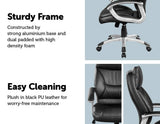 darrahopens Home & Garden > Home & Garden Others PU Leather Office Chair Executive Padded Black