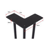 darrahopens Home & Garden > Home & Garden Others Set of 4 Industrial 3-Rod Retro Hairpin Table Legs 12mm Steel Bench Desk - 71cm Black