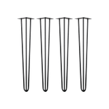 darrahopens Home & Garden > Home & Garden Others Set of 4 Industrial 3-Rod Retro Hairpin Table Legs 12mm Steel Bench Desk - 71cm Black