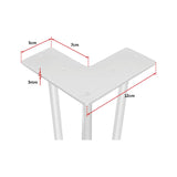 darrahopens Home & Garden > Home & Garden Others Set of 4 Industrial 3-Rod Retro Hairpin Table Legs 12mm Steel Bench Desk - 71cm White