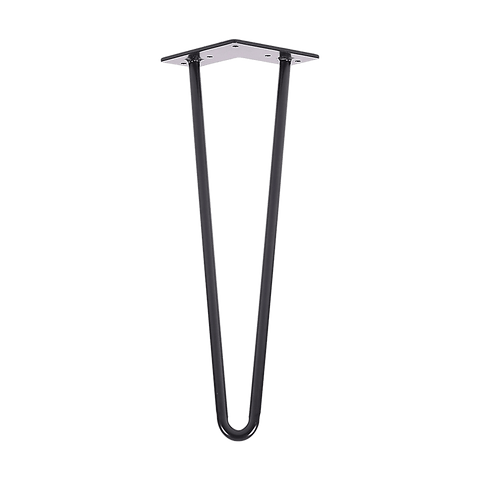 darrahopens Home & Garden > Home & Garden Others Set of 4 Industrial Retro Hairpin Table Legs 12mm Steel Bench Desk - 41cm Black