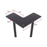 darrahopens Home & Garden > Home & Garden Others Set of 4 Industrial Retro Hairpin Table Legs 12mm Steel Bench Desk - 71cm Black
