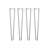 darrahopens Home & Garden > Home & Garden Others Set of 4 Industrial Retro Hairpin Table Legs 12mm Steel Bench Desk - 71cm Black
