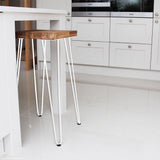 darrahopens Home & Garden > Home & Garden Others Set of 4 Industrial Retro Hairpin Table Legs 12mm Steel Bench Desk - 71cm White