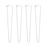 darrahopens Home & Garden > Home & Garden Others Set of 4 Industrial Retro Hairpin Table Legs 12mm Steel Bench Desk - 71cm White