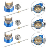 Darrahopens Home & Garden > Home & Garden Others Spray Gun HVLP Gravity Gun Paint Feed Air Spray Gun Kit 3 Nozzle 1.4mm 1.7mm 2mm