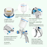 Darrahopens Home & Garden > Home & Garden Others Spray Gun HVLP Gravity Gun Paint Feed Air Spray Gun Kit 3 Nozzle 1.4mm 1.7mm 2mm
