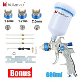 Darrahopens Home & Garden > Home & Garden Others Spray Gun HVLP Gravity Gun Paint Feed Air Spray Gun Kit 3 Nozzle 1.4mm 1.7mm 2mm