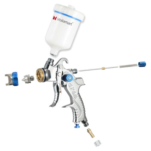 Darrahopens Home & Garden > Home & Garden Others Spray Gun HVLP Gravity Gun Paint Feed Air Spray Gun Kit 3 Nozzle 1.4mm 1.7mm 2mm