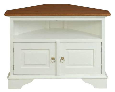 Darrahopens Home & Garden > Home & Garden Others Tasmania 2 Door Corner TV Stand (White Caramel)