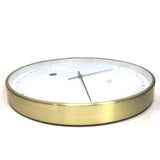 Darrahopens Home & Garden > Home & Garden Others Toki Metta Brushed Gold Silent Sweep Second Wall Clock Date 40cm