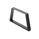 darrahopens Home & Garden > Home & Garden Others Trapezium-Shaped Table Bench Desk Legs Retro Industrial Design Fully Welded - Black