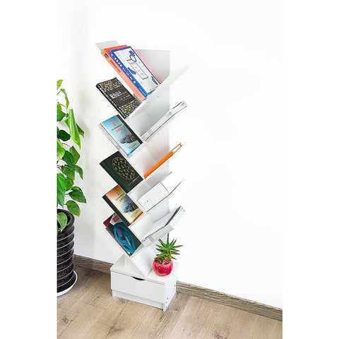 darrahopens Home & Garden > Home & Garden Others Tree Bookshelf Bookcase Book Organizer 12-Tier Multipurpose Shelf Display Racks