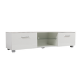 darrahopens Home & Garden > Home & Garden Others TV Cabinet Entertainment Unit Stand High Gloss Storage Shelf 140cm White