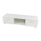 darrahopens Home & Garden > Home & Garden Others TV Cabinet Entertainment Unit Stand High Gloss Storage Shelf 140cm White