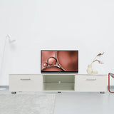 darrahopens Home & Garden > Home & Garden Others TV Cabinet Entertainment Unit Stand High Gloss Storage Shelf 140cm White