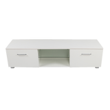 darrahopens Home & Garden > Home & Garden Others TV Cabinet Entertainment Unit Stand High Gloss Storage Shelf 140cm White