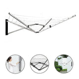 Darrahopens Home & Garden > Home & Garden Others Wall Mounted 5 Arm 26m Clothes Airer Folding Concertina Cloth Dryer Washing Line