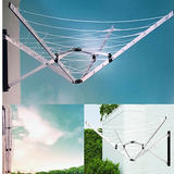 Darrahopens Home & Garden > Home & Garden Others Wall Mounted 5 Arm 26m Clothes Airer Folding Concertina Cloth Dryer Washing Line