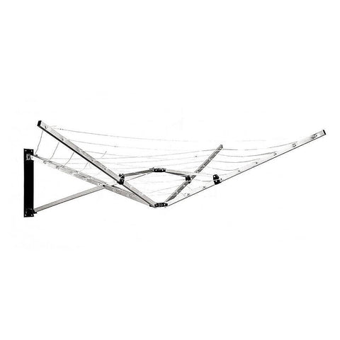 Darrahopens Home & Garden > Home & Garden Others Wall Mounted 5 Arm 26m Clothes Airer Folding Concertina Cloth Dryer Washing Line