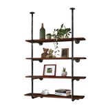 darrahopens Home & Garden > Home & Garden Others Wall Shelves Display Bookshelf Industrial DIY Pipe Shelf Rustic Brackets