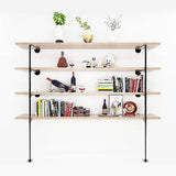 darrahopens Home & Garden > Home & Garden Others Wall Shelves Display Bookshelf Industrial DIY Pipe Shelf Rustic Brackets