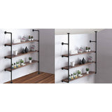 darrahopens Home & Garden > Home & Garden Others Wall Shelves Display Bookshelf Industrial DIY Pipe Shelf Rustic Brackets