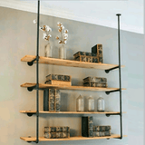 darrahopens Home & Garden > Home & Garden Others Wall Shelves Display Bookshelf Industrial DIY Pipe Shelf Rustic Brackets