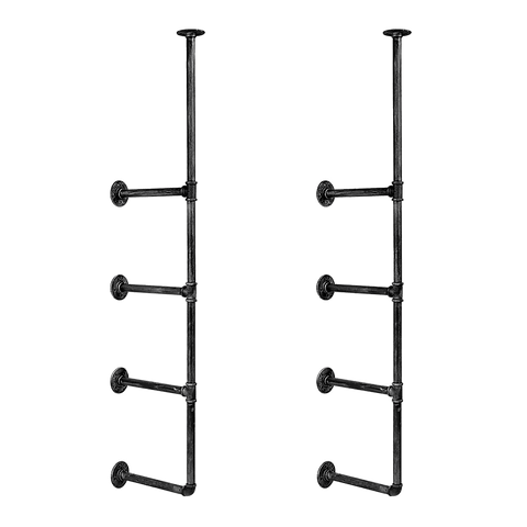 darrahopens Home & Garden > Home & Garden Others Wall Shelves Display Bookshelf Industrial DIY Pipe Shelf Rustic Brackets