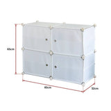 darrahopens Home & Garden > Home & Garden Others White Cube DIY Shoe Cabinet Rack Storage Portable Stackable Organiser Stand