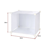 darrahopens Home & Garden > Home & Garden Others White Cube DIY Shoe Cabinet Rack Storage Portable Stackable Organiser Stand