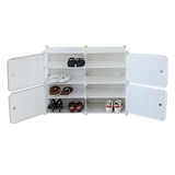 darrahopens Home & Garden > Home & Garden Others White Cube DIY Shoe Cabinet Rack Storage Portable Stackable Organiser Stand