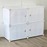 darrahopens Home & Garden > Home & Garden Others White Cube DIY Shoe Cabinet Rack Storage Portable Stackable Organiser Stand