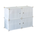 darrahopens Home & Garden > Home & Garden Others White Cube DIY Shoe Cabinet Rack Storage Portable Stackable Organiser Stand
