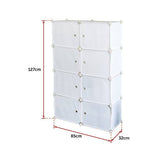 darrahopens Home & Garden > Home & Garden Others White Cube DIY Shoe Cabinet Rack Storage Portable Stackable Organiser Stand