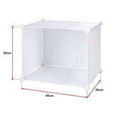 darrahopens Home & Garden > Home & Garden Others White Cube DIY Shoe Cabinet Rack Storage Portable Stackable Organiser Stand