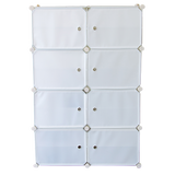 darrahopens Home & Garden > Home & Garden Others White Cube DIY Shoe Cabinet Rack Storage Portable Stackable Organiser Stand