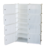 darrahopens Home & Garden > Home & Garden Others White Cube DIY Shoe Cabinet Rack Storage Portable Stackable Organiser Stand