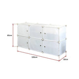 darrahopens Home & Garden > Home & Garden Others White Cube DIY Shoe Cabinet Rack Storage Portable Stackable Organiser Stand