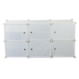 darrahopens Home & Garden > Home & Garden Others White Cube DIY Shoe Cabinet Rack Storage Portable Stackable Organiser Stand