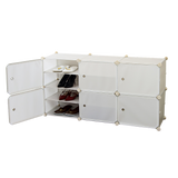 darrahopens Home & Garden > Home & Garden Others White Cube DIY Shoe Cabinet Rack Storage Portable Stackable Organiser Stand