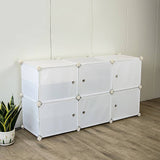 darrahopens Home & Garden > Home & Garden Others White Cube DIY Shoe Cabinet Rack Storage Portable Stackable Organiser Stand