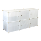 darrahopens Home & Garden > Home & Garden Others White Cube DIY Shoe Cabinet Rack Storage Portable Stackable Organiser Stand