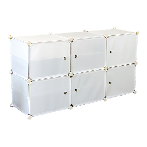 darrahopens Home & Garden > Home & Garden Others White Cube DIY Shoe Cabinet Rack Storage Portable Stackable Organiser Stand