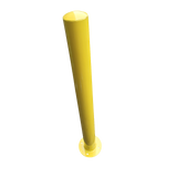 darrahopens Home & Garden > Home & Garden Others Yellow Heavy Duty Steel Bollard Post
