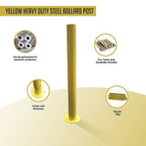 darrahopens Home & Garden > Home & Garden Others Yellow Heavy Duty Steel Bollard Post