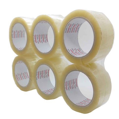 Darrahopens Home & Garden > Home Office Accessories 6x Clear Hotmelt Packaging Tape 48mmx75m Heavy Duty Shipping Packing Adhesive