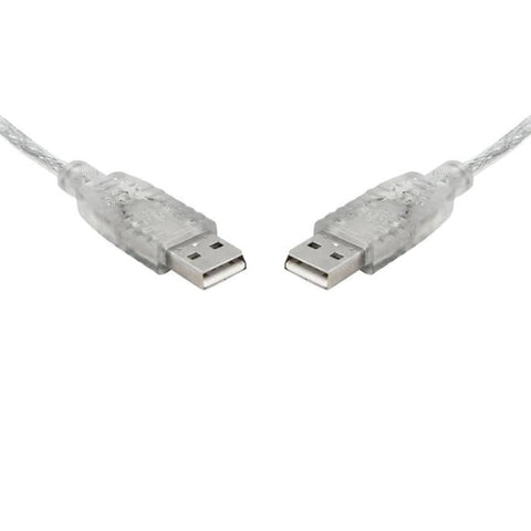 darrahopens Home & Garden > Home Office Accessories 8WARE USB 2.0 Cable 2m A to A Male to Male Transparent