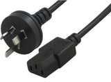 darrahopens Home & Garden > Home Office Accessories ASTROTEK AU Power Cable 2m - Male Wall 240v PC to Power Socket 3pin to IEC 320-C13 for Notebook/AC Adapter Black AU Certified UPAT-IEC-1.8M